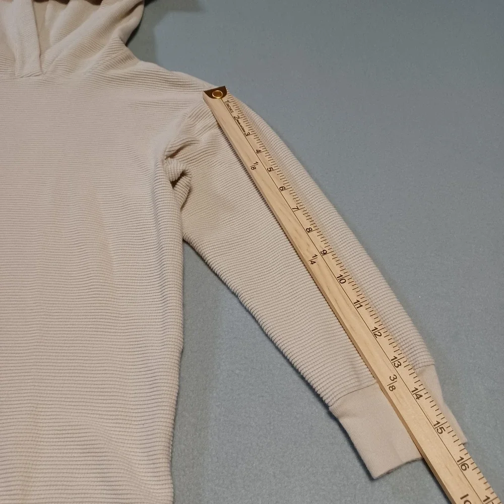 Wonder Nation Boys Beige Ribbed Hoodie‎ S 6-7 Long Sleeve Pullover WM18816A-0422